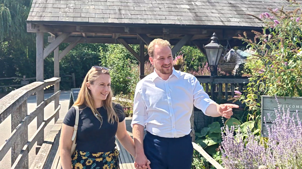 Thomas Gravatt with his wife Amy